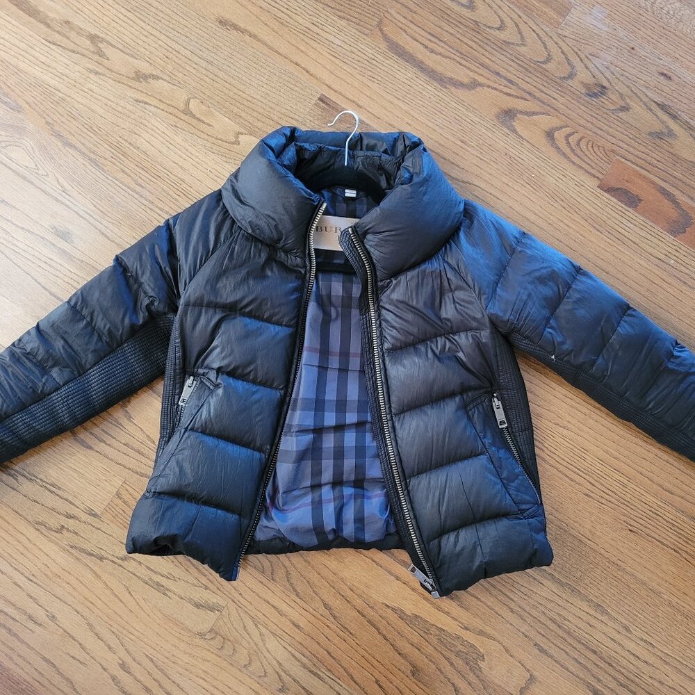 Burberry Brit Townfield Funnel Neck Down Puffer Coat - Black | XS